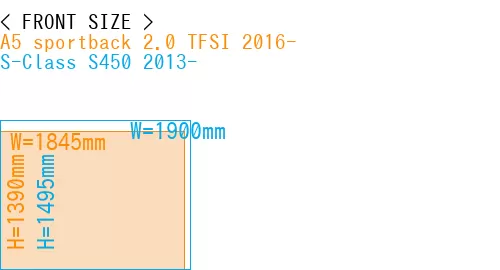 #A5 sportback 2.0 TFSI 2016- + S-Class S450 2013-